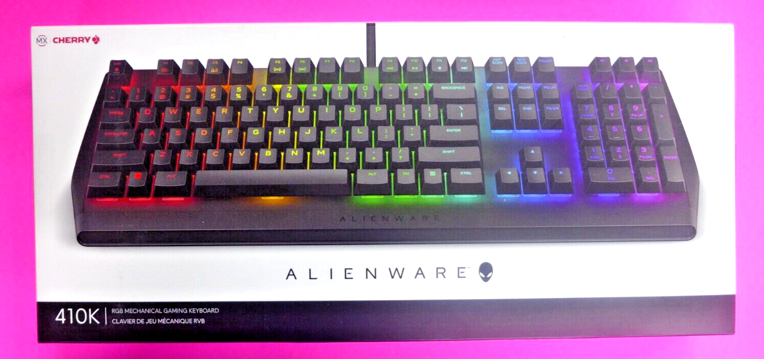 alienware 410k New Dell OEM Alienware AW410K RGB Mechanical Gaming USB Keyboard - MX  Cherry Keys - 410K - HDX3C
